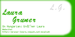 laura gruner business card